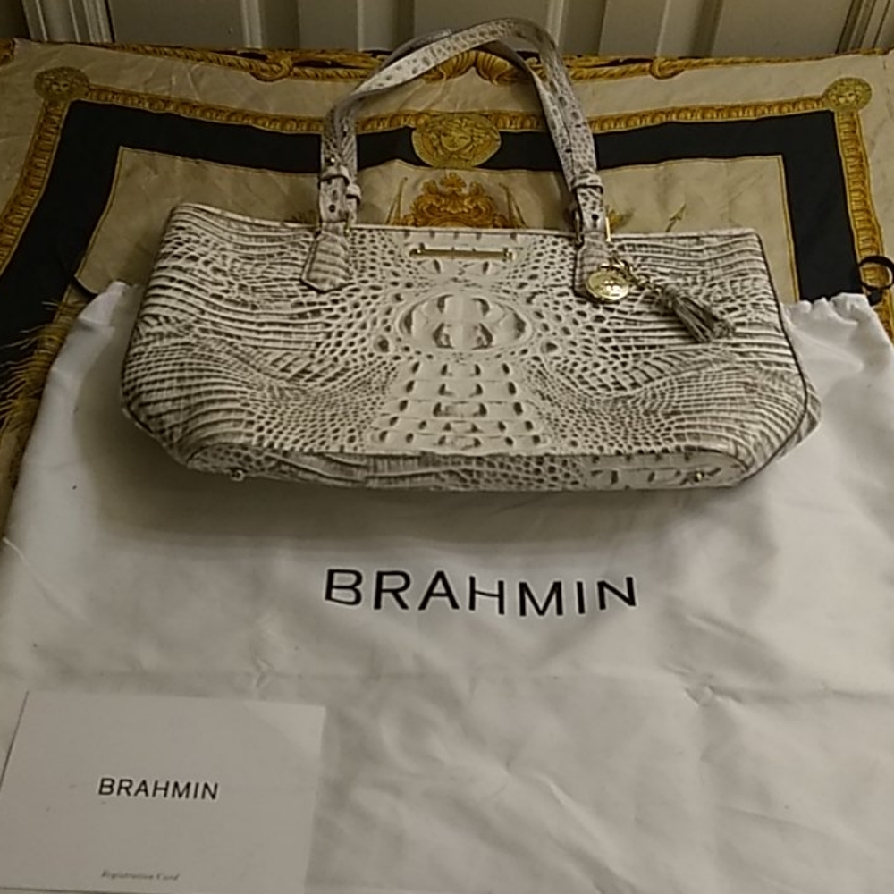 Brahmin Medium Asher - Gravel Melbourne